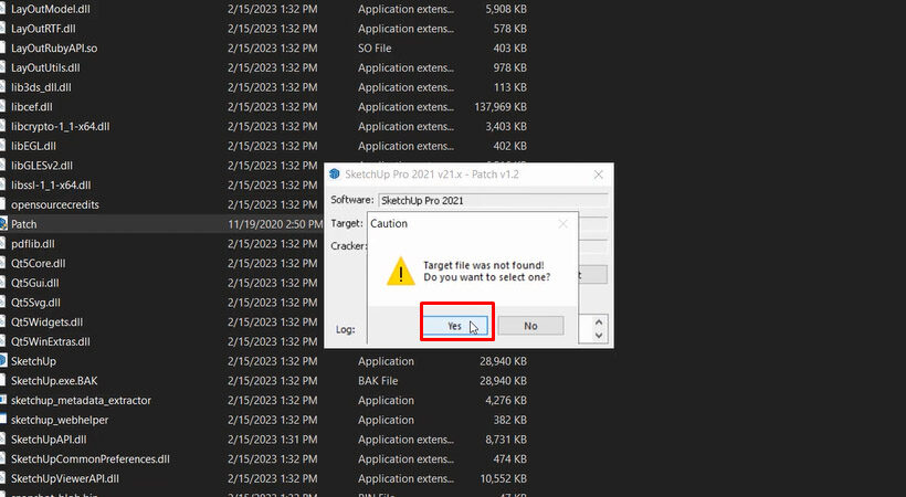 Hoàn thành cài đặt Sketchup 2023.