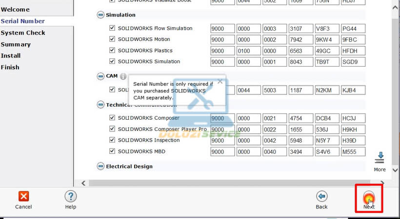 Tiếp tục chọn Next