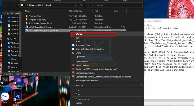 Tiến hành mở file theo đường dẫn và chọn như hình.