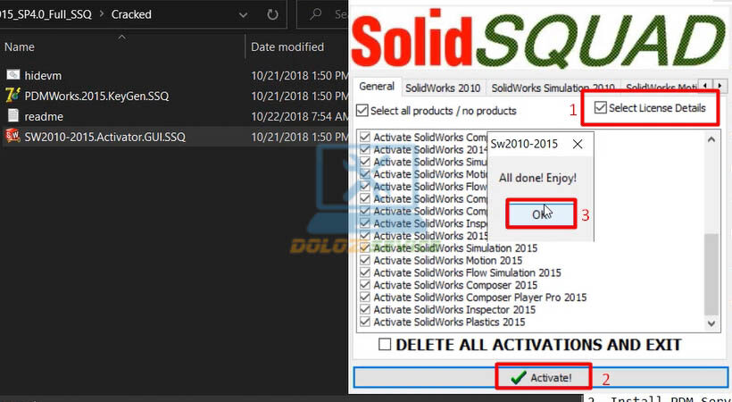 Chọn theo hướng dẫn