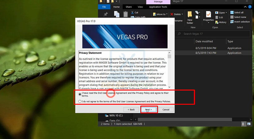 Hướng dẫn cài đặt Sony Vegas Pro 17