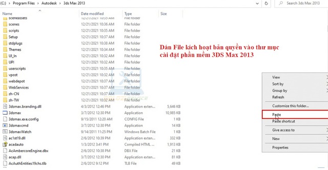Dán File kích hoạt