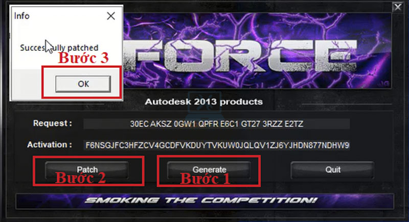 Hướng Dẫn Cài Đặt và Tải 3DS Max 2013 Đơn Giản Nhất 22 Chọn Generate & Mem Patch