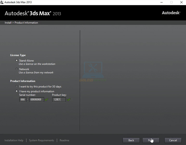 Nhập Serial Number và Product Key
