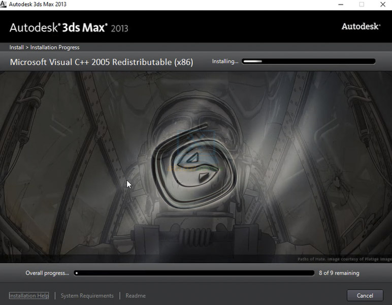 Đợi cài đặt hoàn tất