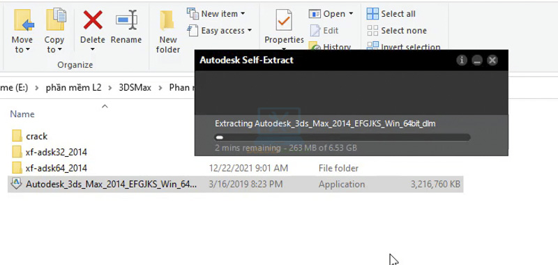 Mở tệp Setup để bắt đầu cài đặt 3DS Max 2014