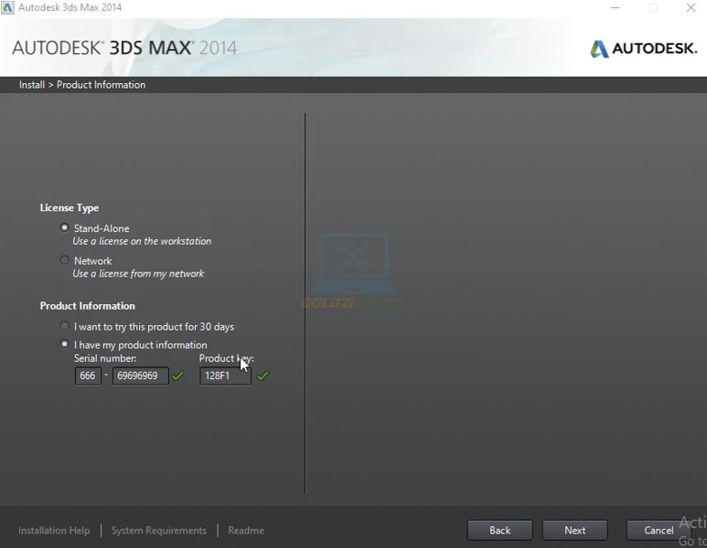 Nhập Serial Number và Product Key