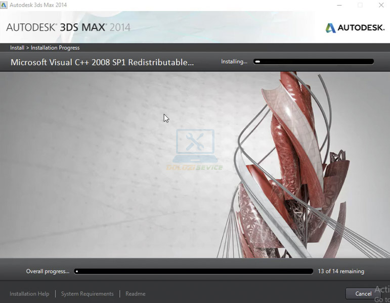 Đợi quá trình cài đặt hoàn tất