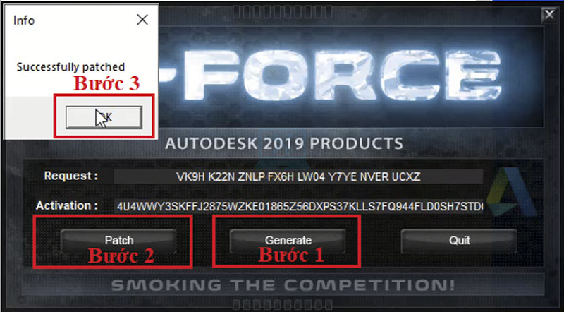 Hướng dẫn cài đặt và tải 3DS Max 2019 dễ dàng nhất! 19 Tạo Key kích hoạt