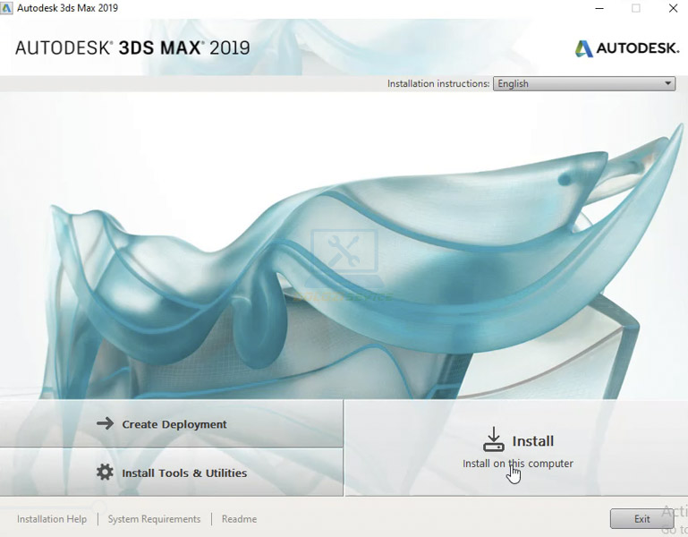 Hướng dẫn cài đặt và tải 3DS Max 2019 dễ dàng nhất! 4 Chọn Install để cài đặt