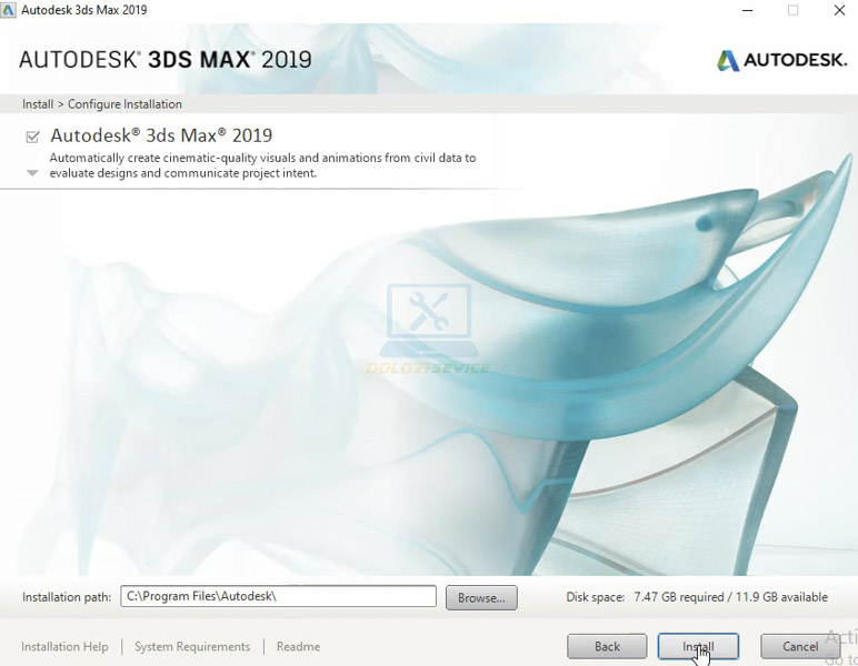Hướng dẫn cài đặt và tải 3DS Max 2019 dễ dàng nhất! 6 Bắt đầu cài đặt
