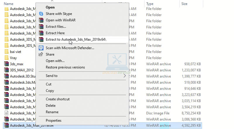 Hướng dẫn cài đặt và tải 3DS Max 2019 dễ dàng nhất! 2 Giải nén phần mềm 3DS Max 2019