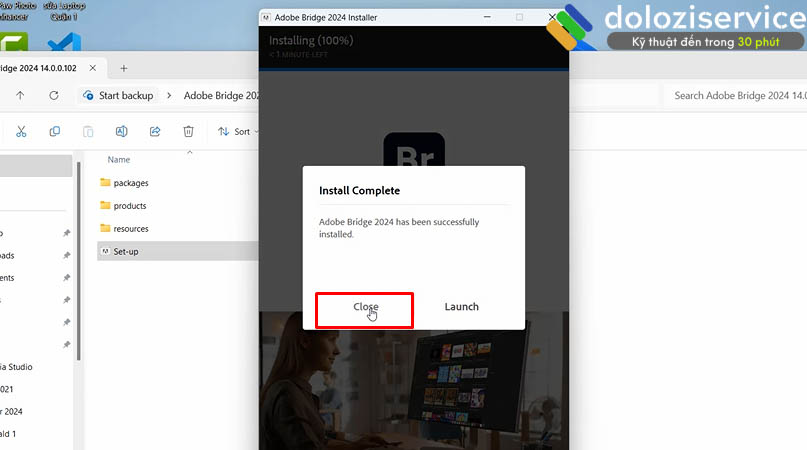 Cách Cài Đặt và Tải Phần Mềm Bridge 2024 Dễ Dàng 5 Hoàn tất cài đặt Bridge 2024