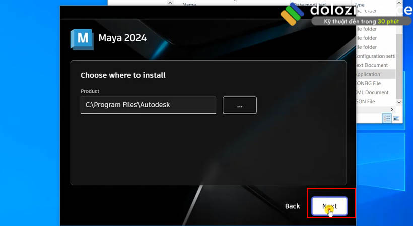 Hướng Dẫn Cài Đặt Và Tải Maya 2024 Đơn Giản Nhất 5 Tại đây hãy chọn Next.