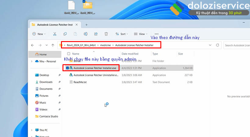 Vào theo đường dẫn và khởi chạy file như hình.