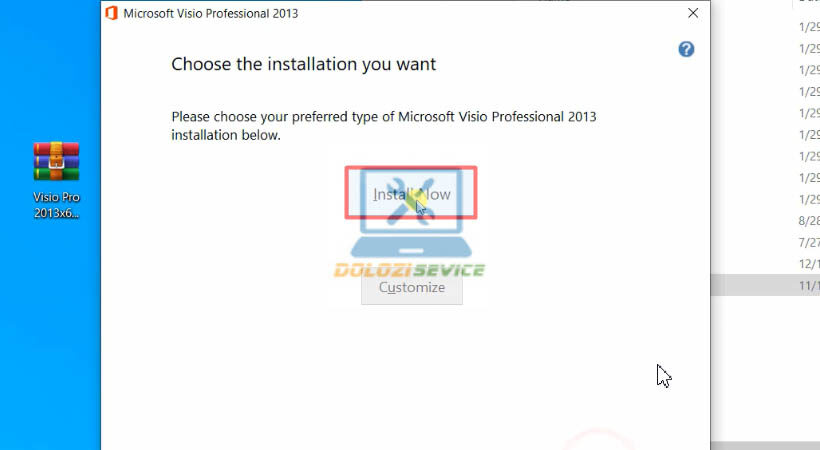Tải Visio Pro 2013.