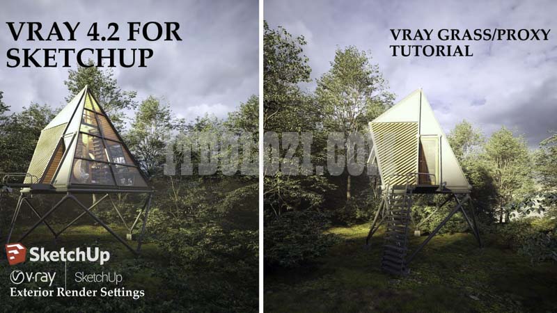 Hướng dẫn cài đặt Vray 4 cho Sketchup 2018 - Tải ngay! 1 Hướng dẫn cài đặt Vray 4 for sketchup 2018