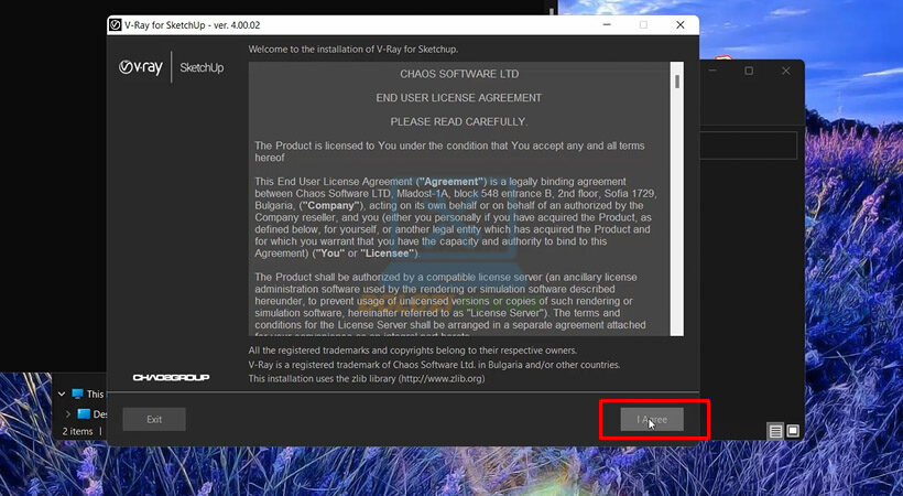 Chấp thuận các thỏa thuận sử dụng.