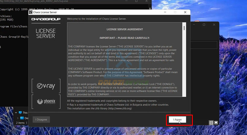 Chấp nhận các điều khoản và điều kiện.