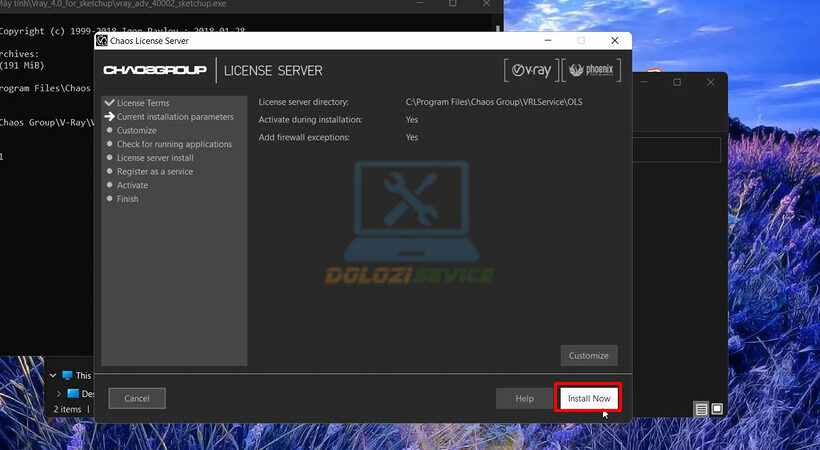 Nhấn Install Now để bắt đầu cài đặt.