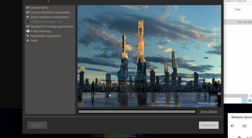 Chờ trong khi phần mềm được cài đặt