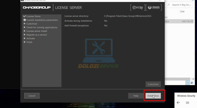 Tiếp tục nhấn Install Vray for Maya 2015