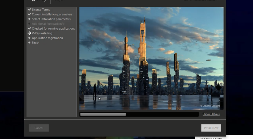 Đợi phần mềm được cài đặt.