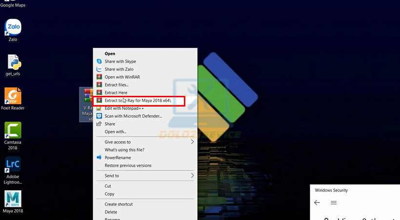 Hướng Dẫn Cài Đặt Vray for Maya 2018 Và Tải Phần Mềm Miễn Phí 2 Giải nén phần mềm Vray for Maya 2018.