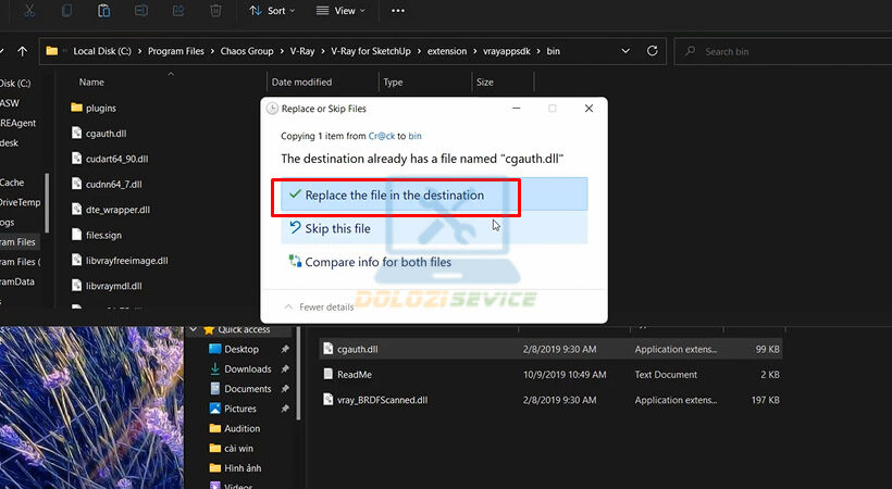 Tiến hành chọn như hình.