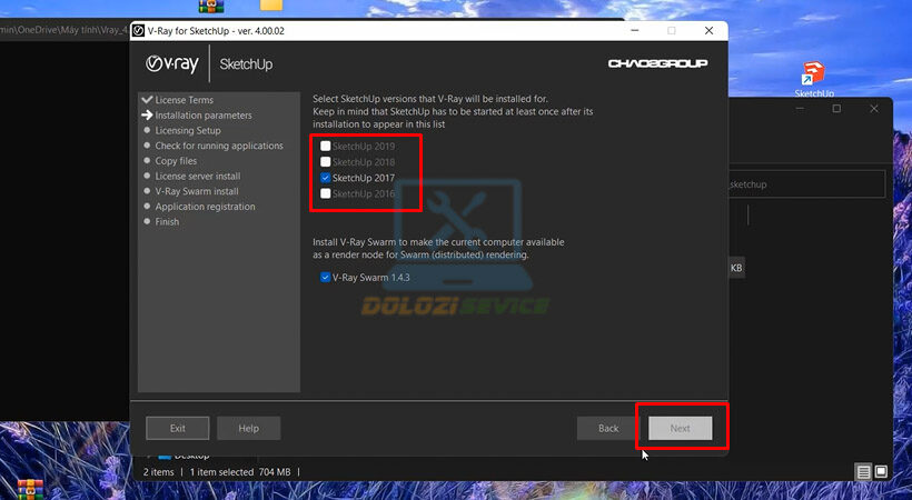 Hướng dẫn cài đặt Vray for Sketchup 2017.