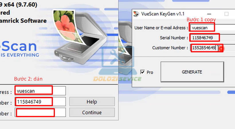 Hướng Dẫn Cài Đặt VueScan Pro 2021 và Tải Phần Mềm Miễn Phí 11 Copy và dán như hình