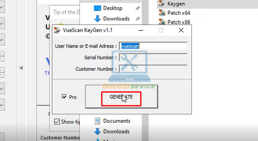 Hướng Dẫn Cài Đặt và Tải VueScan Pro 2023 Dễ Dàng Nhất 10 Chọn Generate