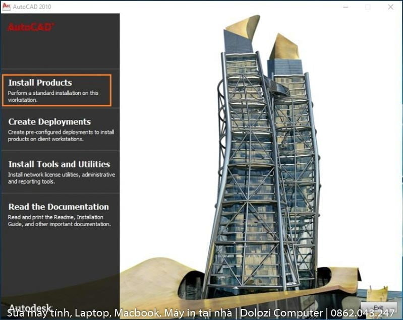 chạy file Autocad 2010