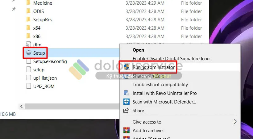 Chạy file setup để cài đặt phần mềm autocad 2024