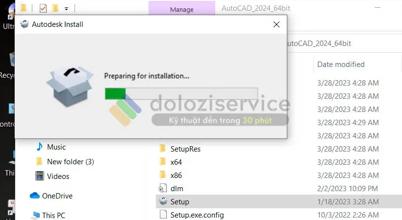 Chờ khởi chạy phần mềm