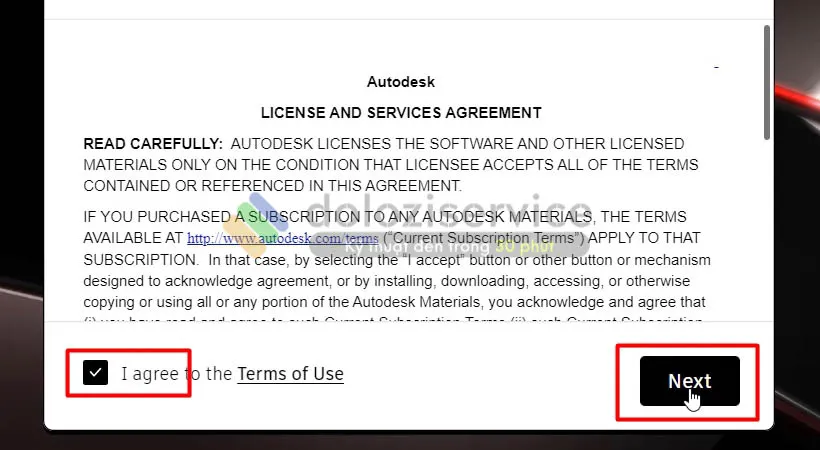 Chọn I Agree rồi chọn Next