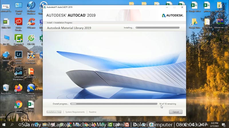 Đợi hoàn thành quá trình cài đặt