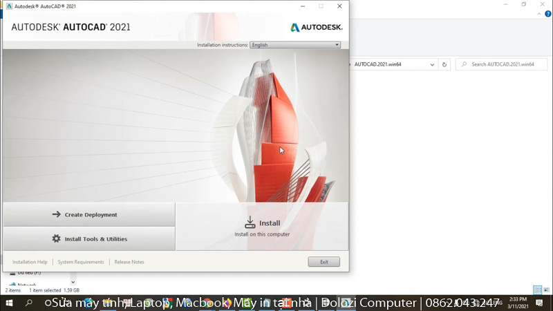 Chọn Install để cài đặt