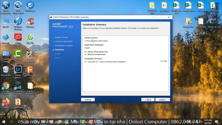 Bắt đầu cài đặt