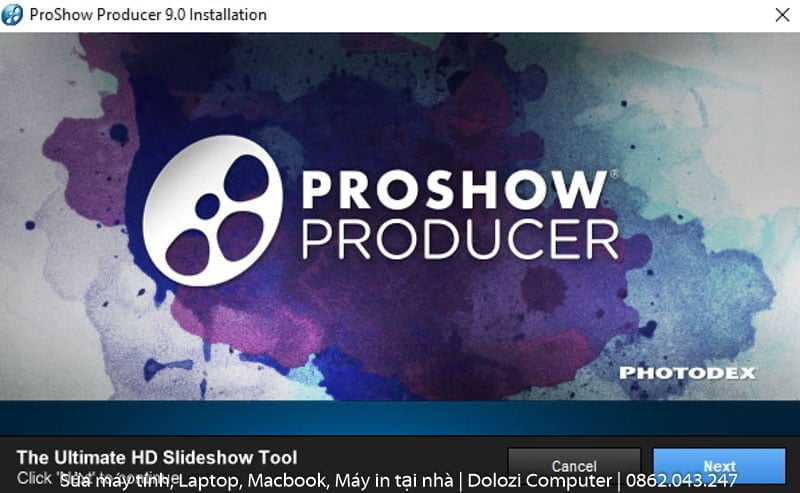 Cài đặt Proshow Producer 9: Hướng dẫn và Tải về Miễn phí 3 Nhấn Next