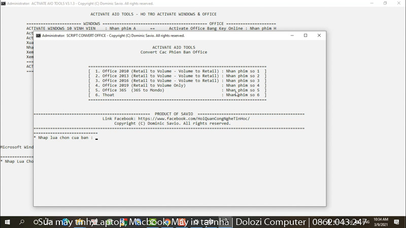 Chạy file kích hoạt 2
