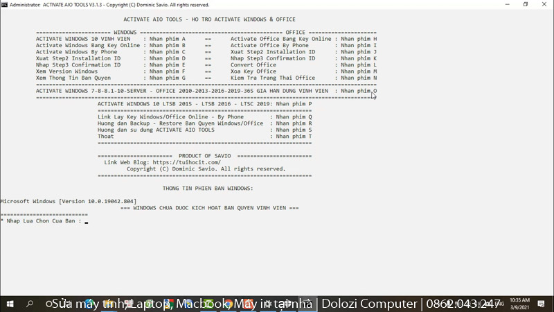 Chạy file kích hoạt 4