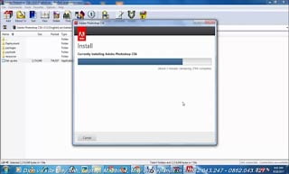 Đợi hoàn thành cài đặt phần mềm photoshop cs6