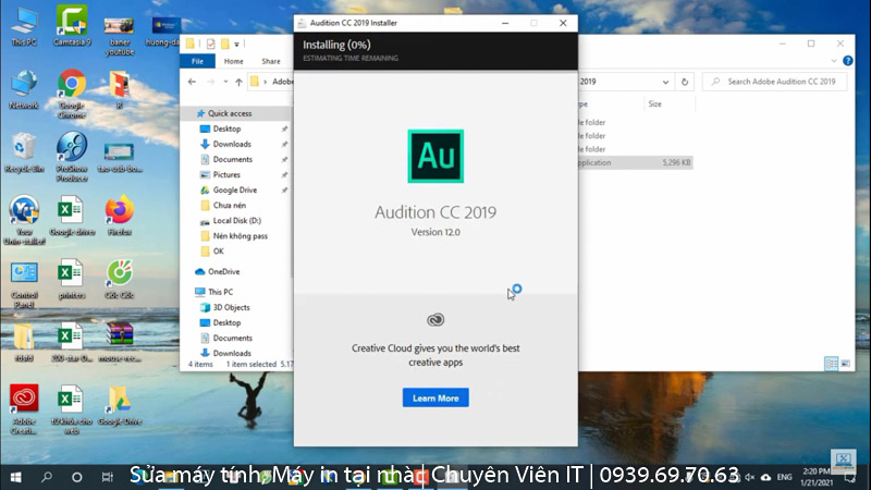 đợi quá trình cài đặt hoàn tất
