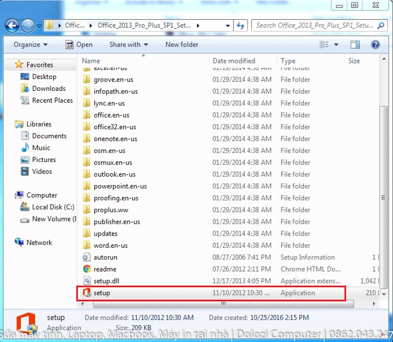 giải nén và cài đặt office 2013