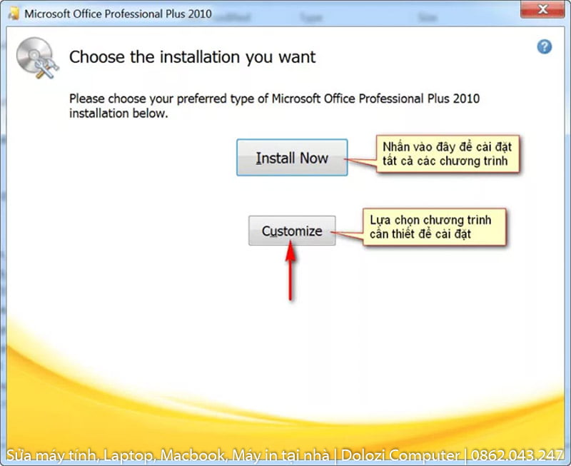 Hướng Dẫn Cài Đặt và Tải Office 2010 Dễ Dàng Nhất 6 lựa chọn phương thức cài đặt