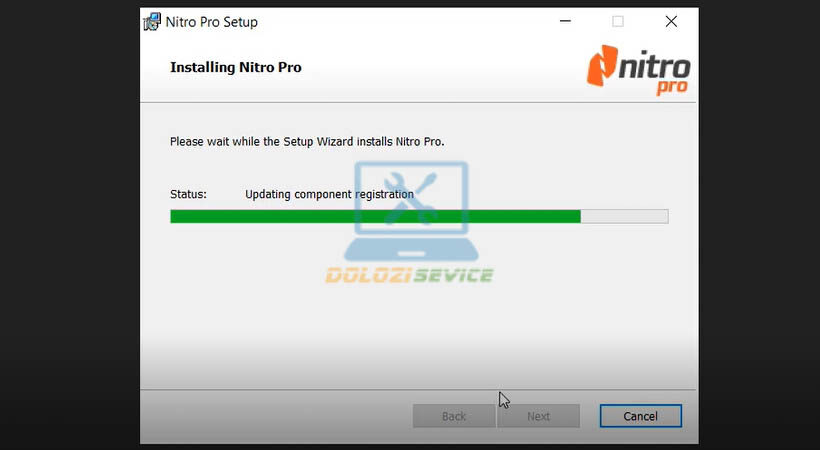 Theo dõi quá trình cài đặt Nitro Pro Enterprise 2023