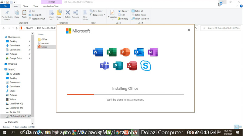 Quá trình cài đặt