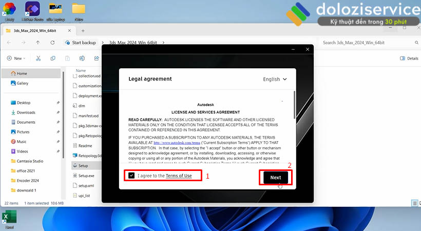 Cách Cài Đặt và Tải 3DS MAX 2024 Dễ Dàng Nhất 4 Đồng ý điều khoản sử dụng.