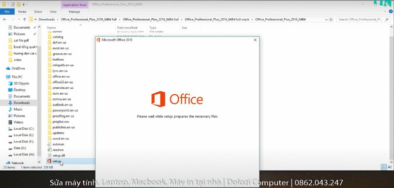 cài đặt phần mềm office 2016